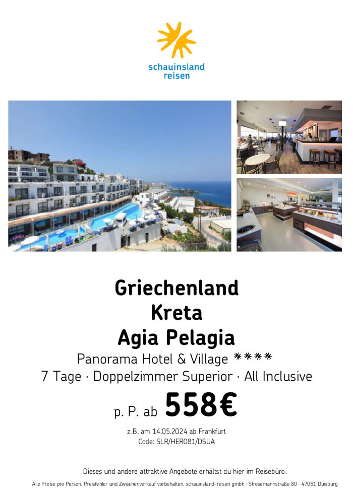 Angebot Griechenland Kreta 