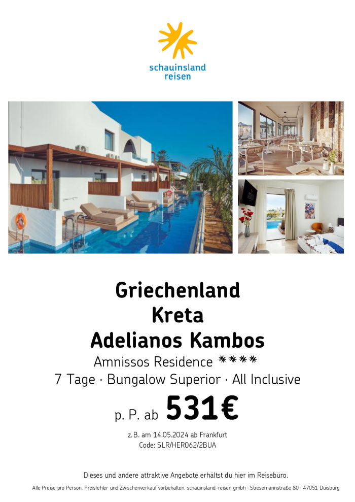 Angebot Griechenland Kreta 